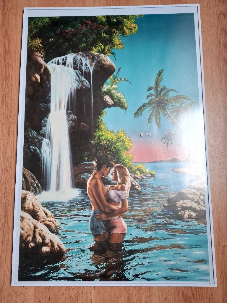 fotolijst incl plaat 93-63 cm, Audio, Tv en Foto, Fotografie | Fotolijsten, Ophalen, Wit, Zo goed als nieuw, Wissellijst