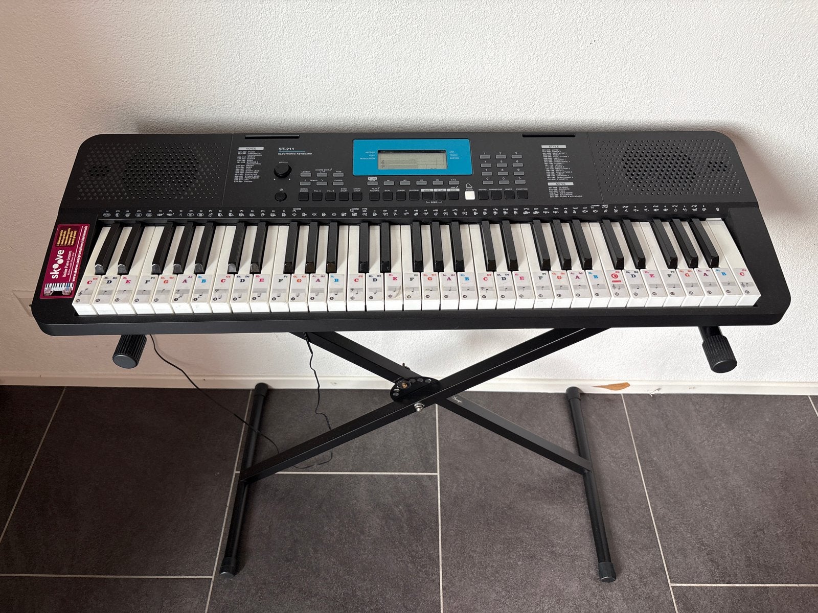 Elektronisch keyboard met standaard - ideaal voor beginners, Met standaard, Ophalen, Overige merken, 61 toetsen