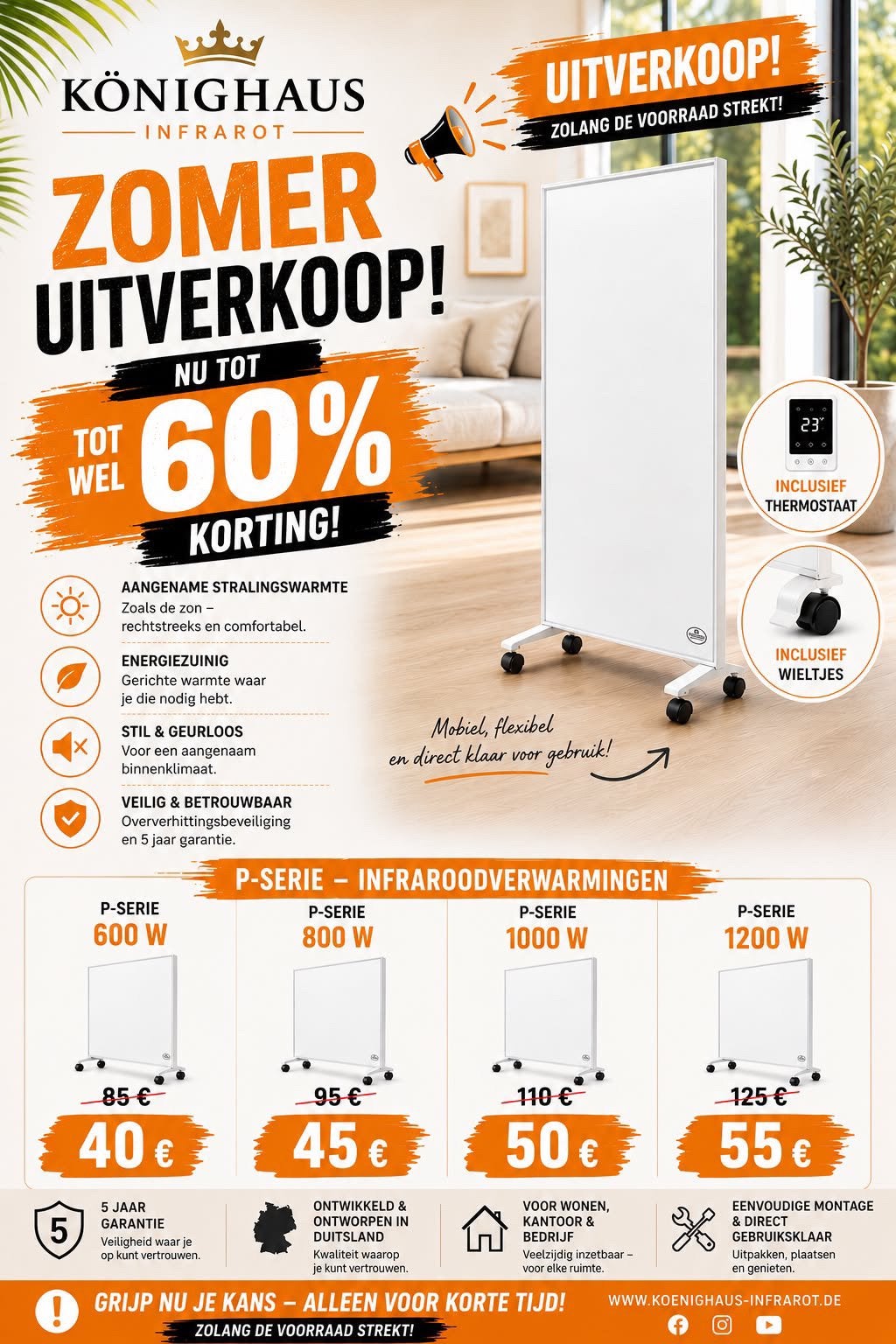 Könighaus Infrarood uitverkoop, Ophalen, Zo goed als nieuw