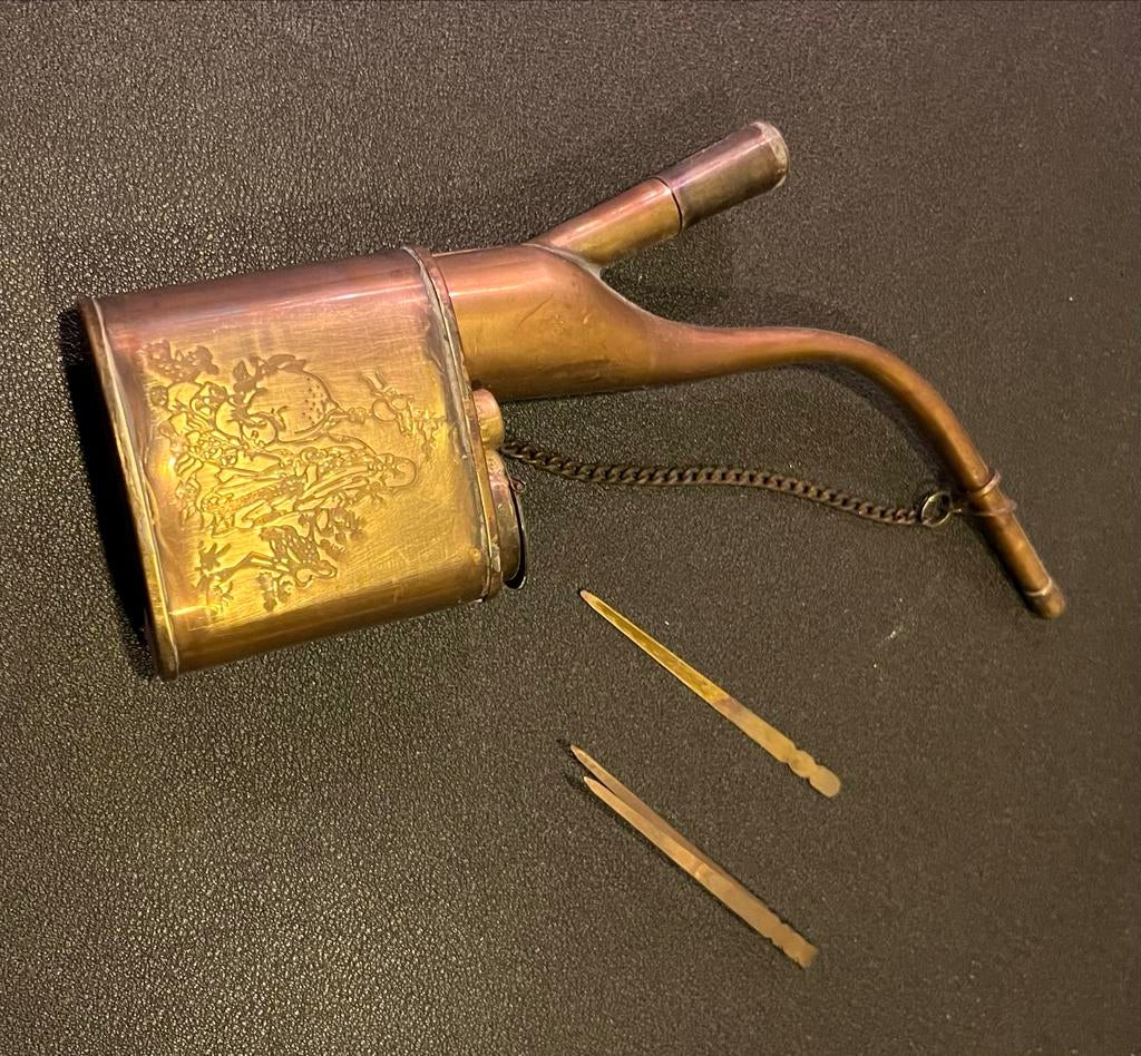 Antieke Chinese pijp met accessoires, begin 20e eeuw, Ophalen of Verzenden