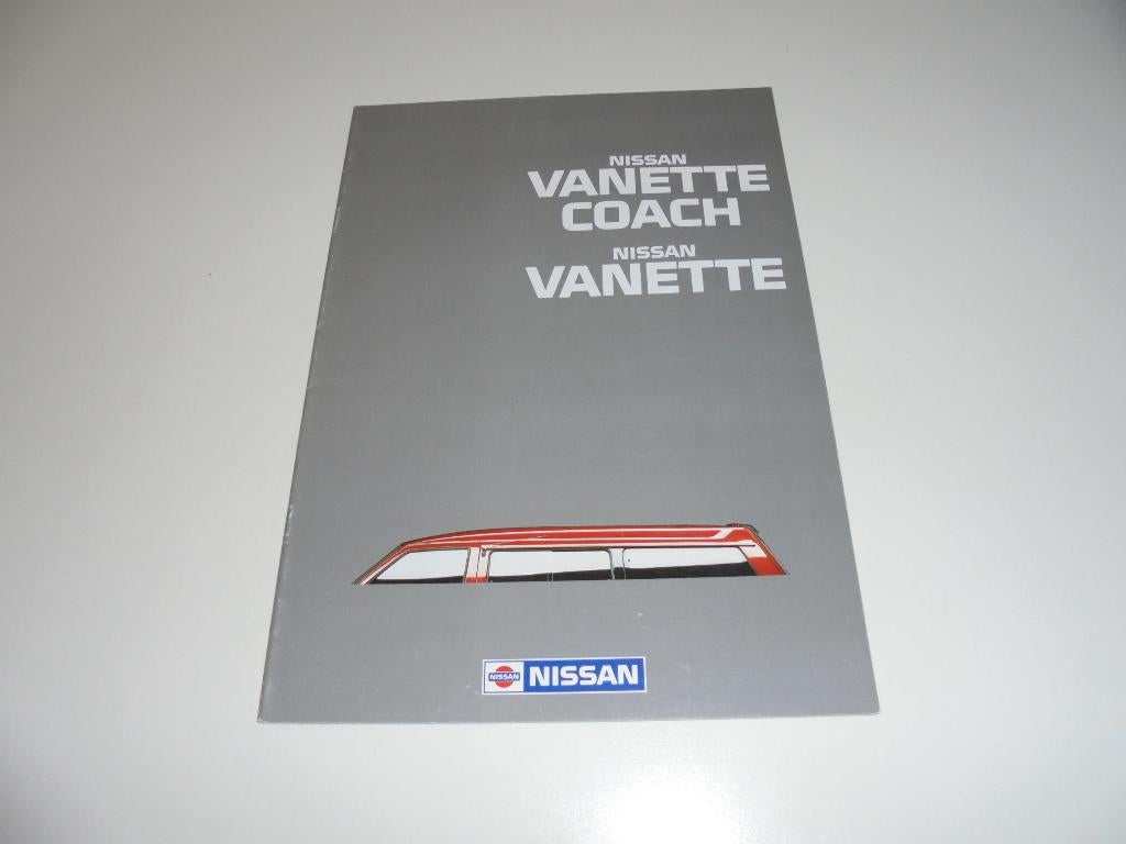 brochure Nissan Vanette/Vanette Coach 1987, Ophalen of Verzenden, Gelezen, Nissan