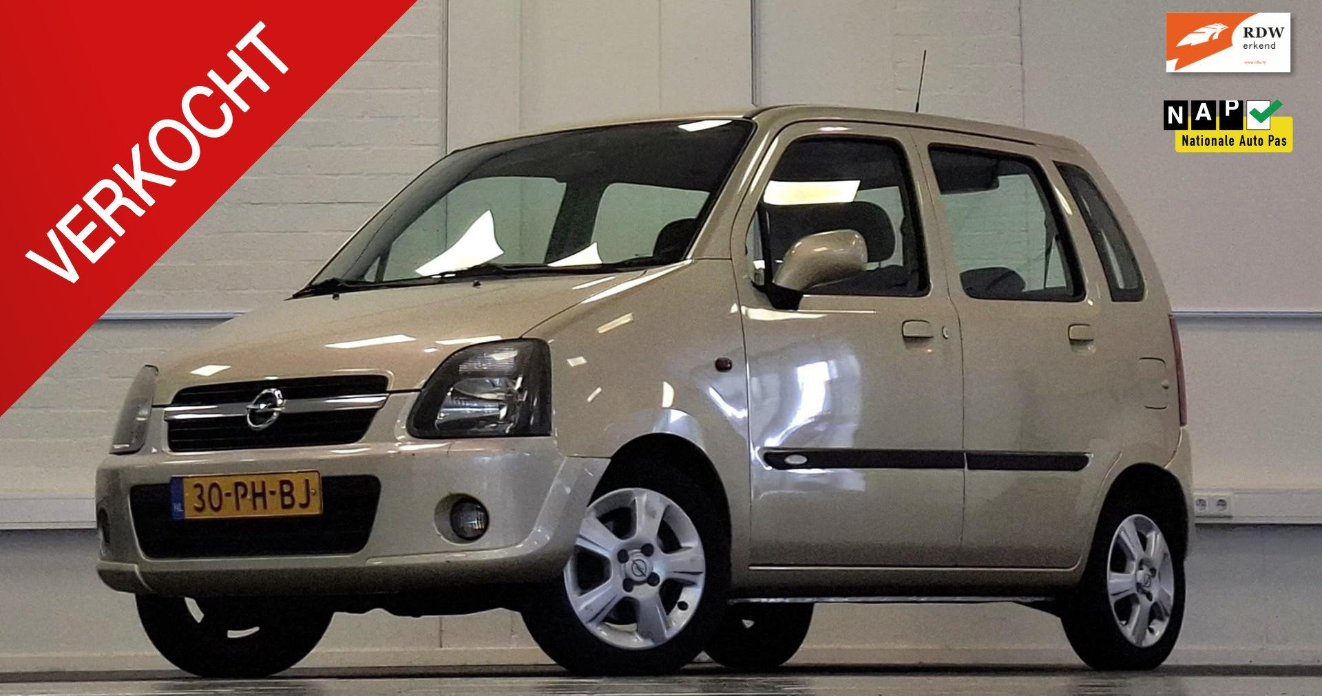 Opel Agila 1.2-16V Maxx Trekhaak Garantie Airco APK, Auto's, Voorwielaandrijving, Elektrische ramen, Stof, Zwart