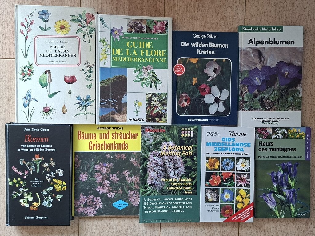 9 gidsen over de Europese flora, Ophalen of Verzenden, Gelezen, Diverse auteurs, Natuurwetenschap
