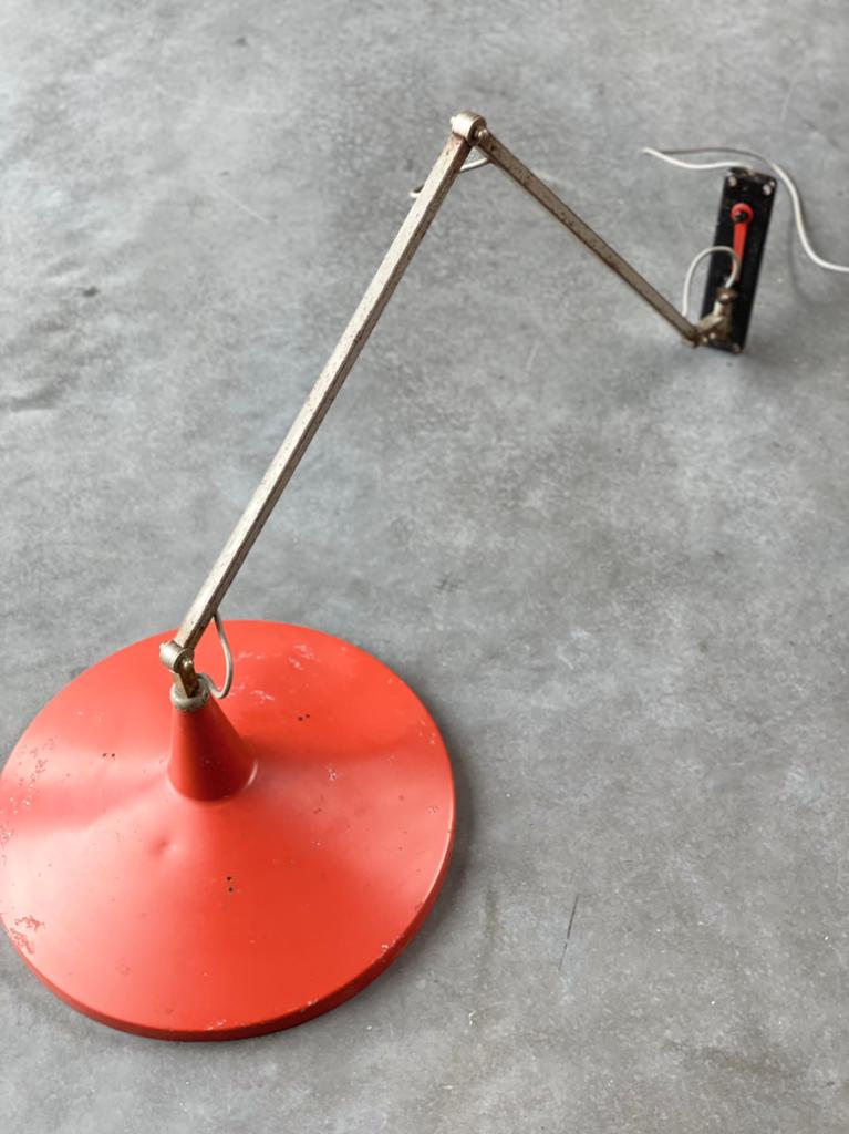 Vintage design Rietveld Panama wandlamp voor Gispen, Ophalen, Zo goed als nieuw