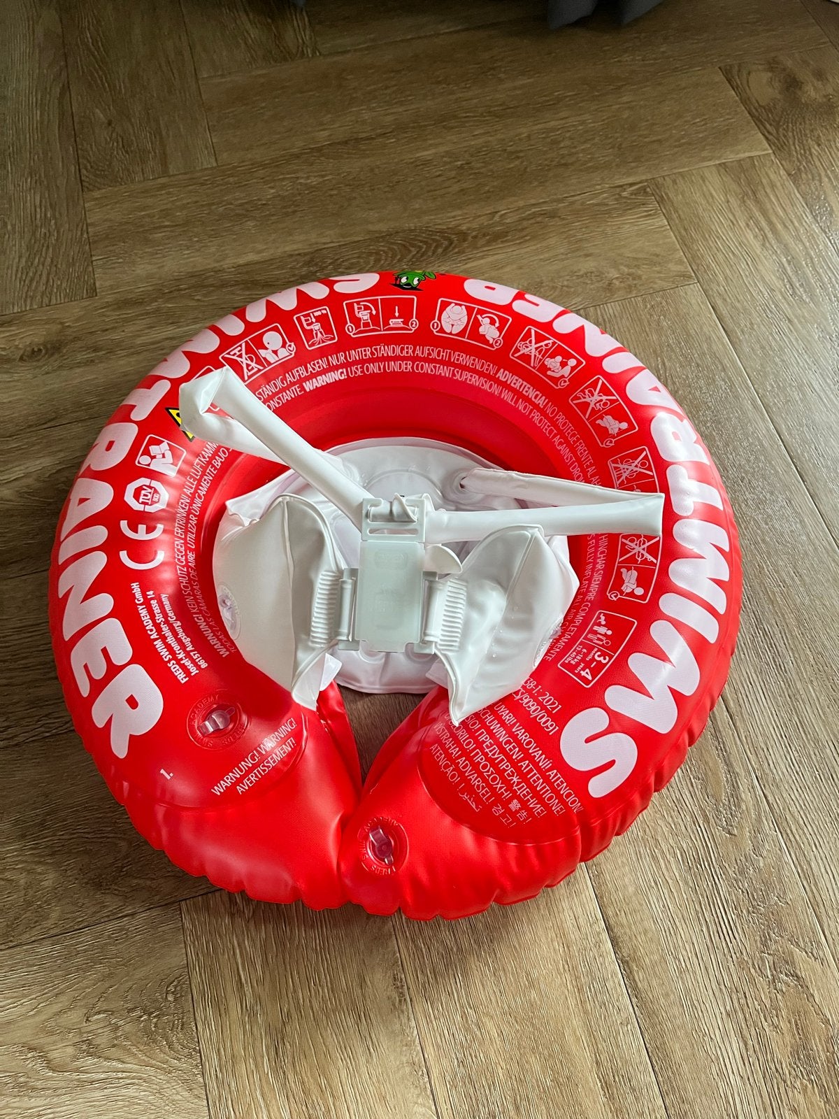 Baby zwemtrainer / zwemband rood, Ophalen, Zo goed als nieuw
