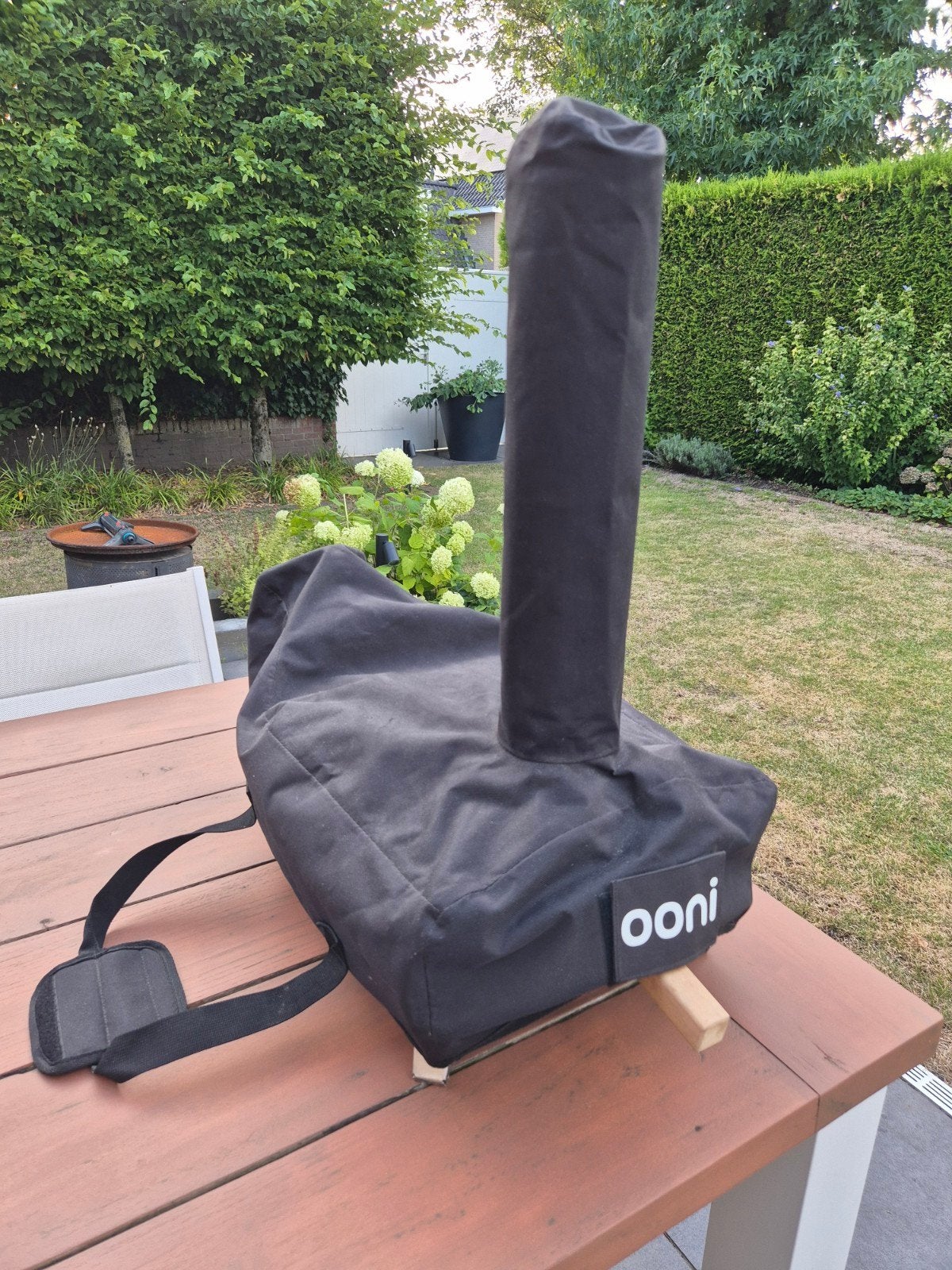 Ooni pizzaoven met hoes - Perfect voor buiten koken!, Ophalen, Gebruikt, Ooni