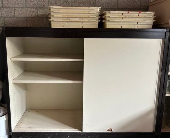 Oude schoolkast, Ophalen, Gebruikt
