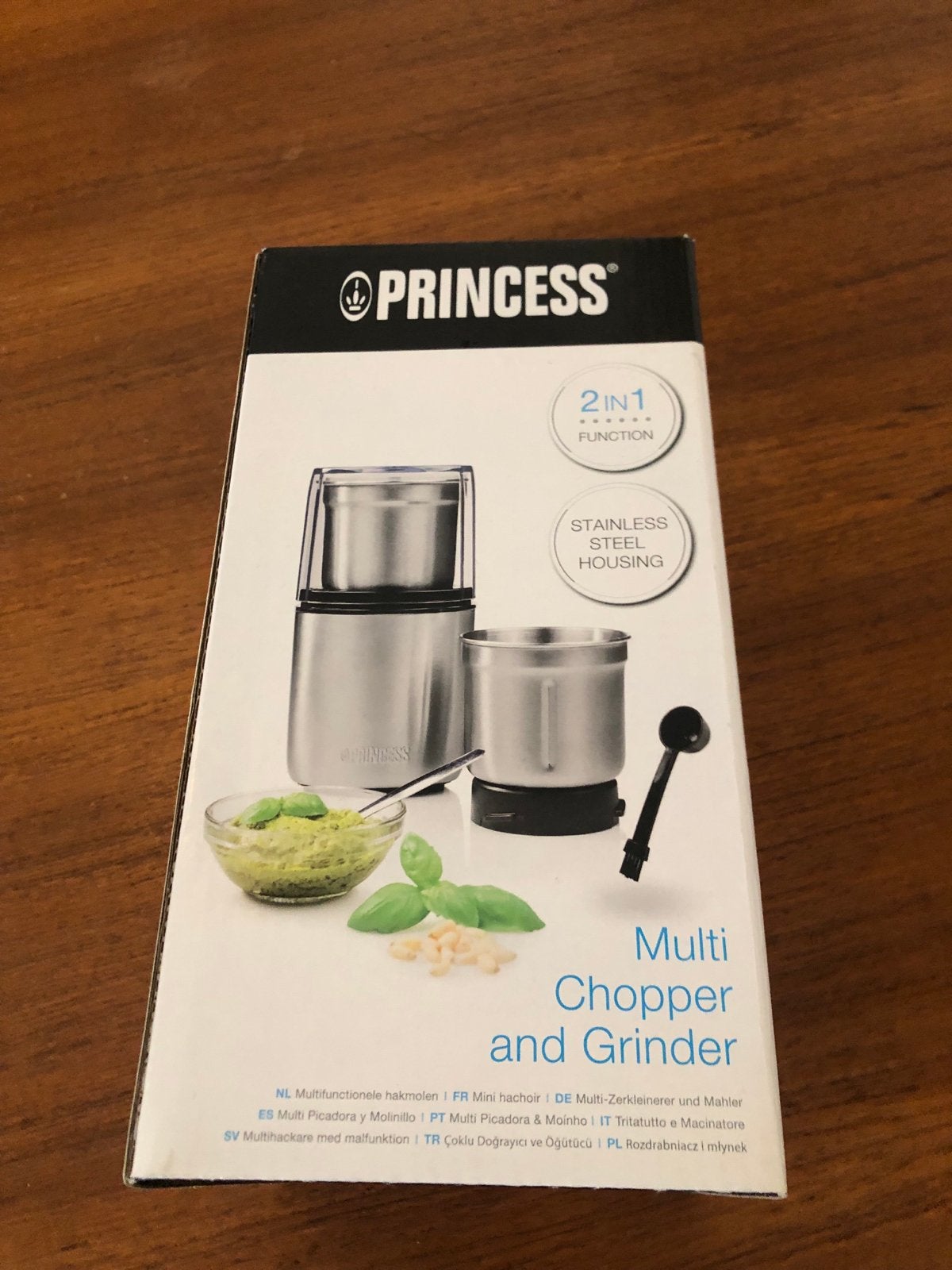 Nieuwe Princess RVS Hakmolen / keukenmachine, Ophalen, Nieuw, Vaatwasserbestendig, Minder dan 1 liter