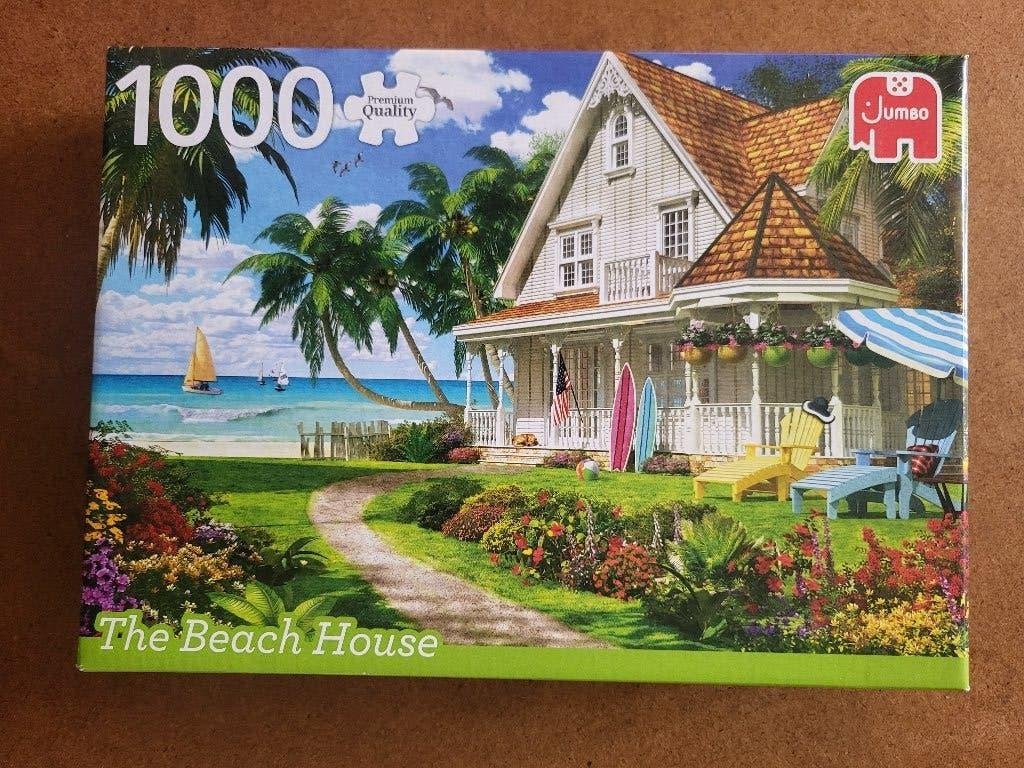 The beachhouse.            Puzzel.       1000 stukjes., Ophalen of Verzenden, 500 t/m 1500 stukjes, Nieuw, Legpuzzel