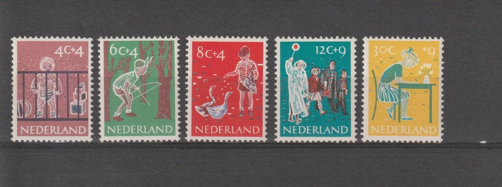Nederland 1959, NVPH 731 t/m 735, Postfris., Verzenden, Na 1940, Postfris