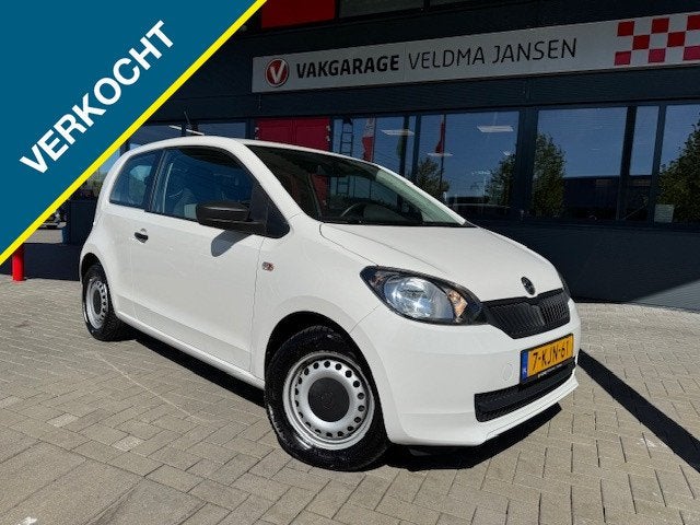 Skoda Citigo VERKOCHT! 1.0 GREENTECH ACTIVE (bj 2013), Euro 5, Stof, Gebruikt, 840 kg