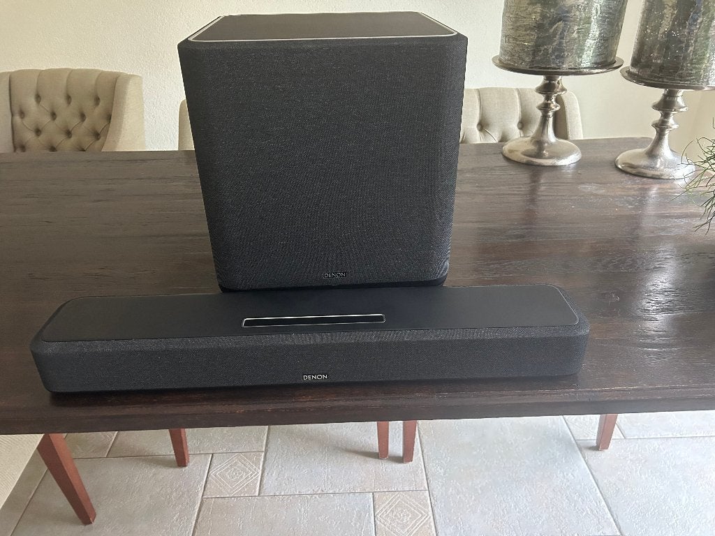 Denon Home Sound Bar 550 + Denon Home Subwoofer (HEOS), Audio, Tv en Foto, Soundbars, Ophalen, Bluetooth, Zo goed als nieuw