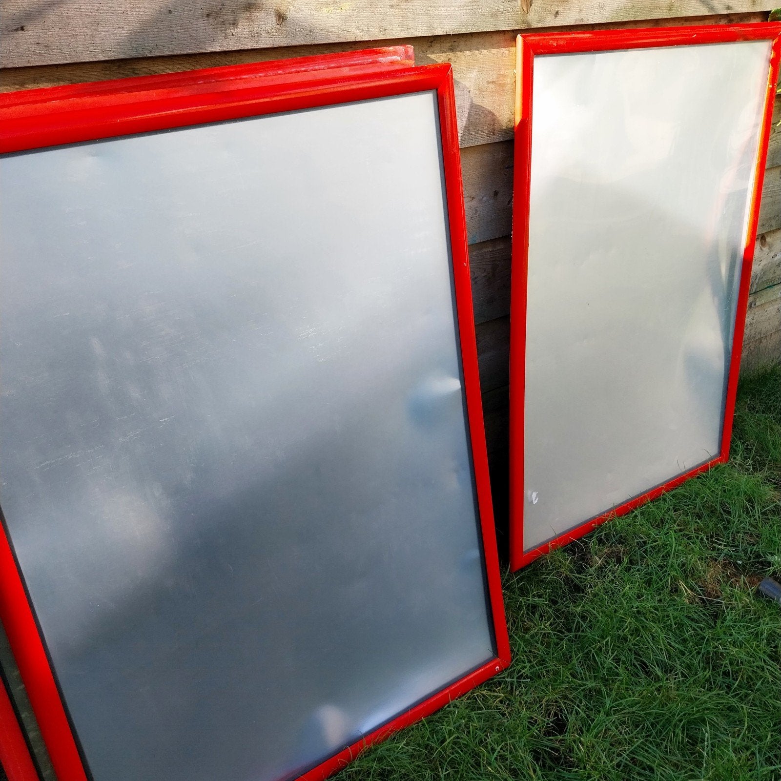 6 grote posterframes 106x76 cm - opknappers/puzzelframes, Ophalen, Overige materialen, Gebruikt, Posterlijst
