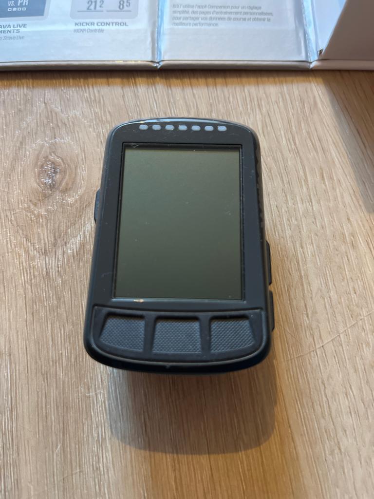 Wahoo ELEMNT BOLT V1 Fietscomputer met Sensoren, Fietsen en Brommers, Fietsaccessoires | Fietscomputers, Gebruikt, Cadanssensor