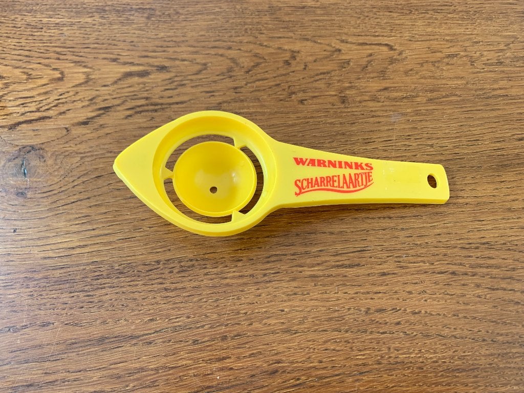 Eierdooier Scheider "Warninks Scharrelaartje" Nieuw, Ophalen of Verzenden, Nieuw, Reclamebord