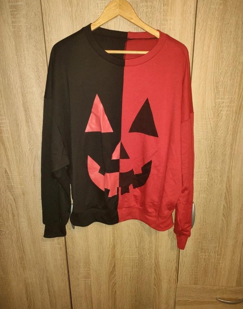 Halloween trui pompoen maat XXL, Ophalen, Zwart, Maat 46/48 (XL) of groter, Onbekend