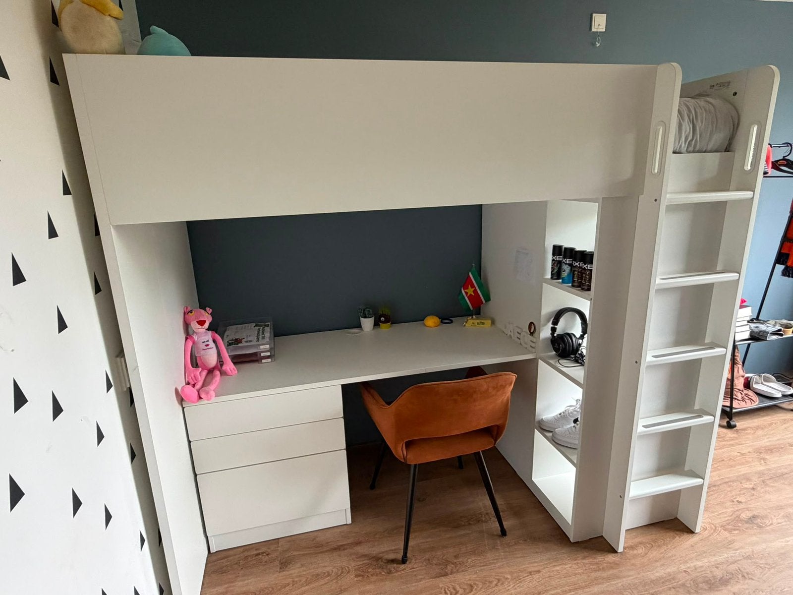 Hoogslaper Ikea, Kinderen en Baby's, Kinderkamer | Stapelbedden en Hoogslapers, Ophalen, Gebruikt, Hoogslaper