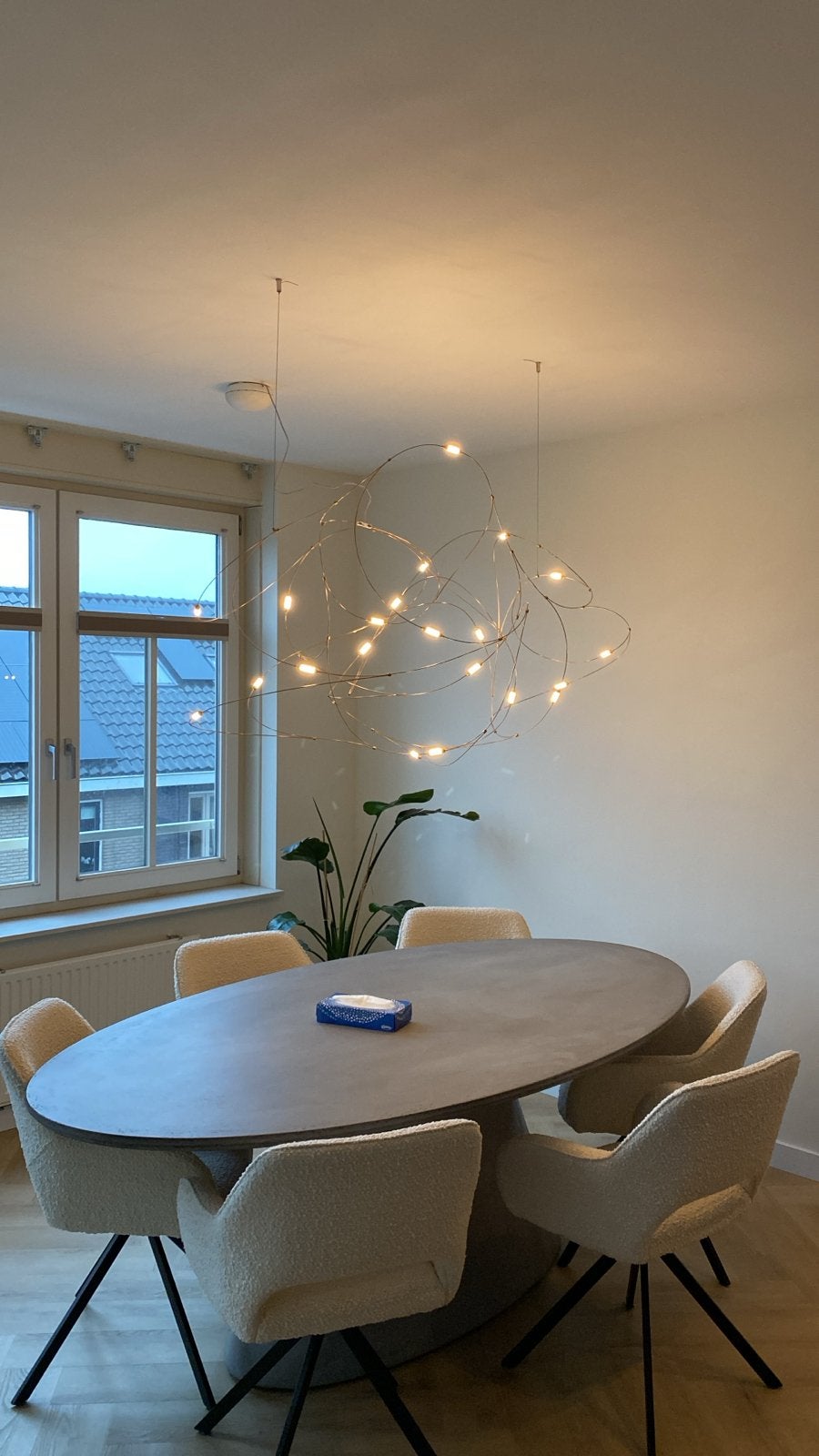 Ovale eettafel Goossens  220 cm, Ophalen, Overige materialen, 100 tot 150 cm, 200 cm of meer