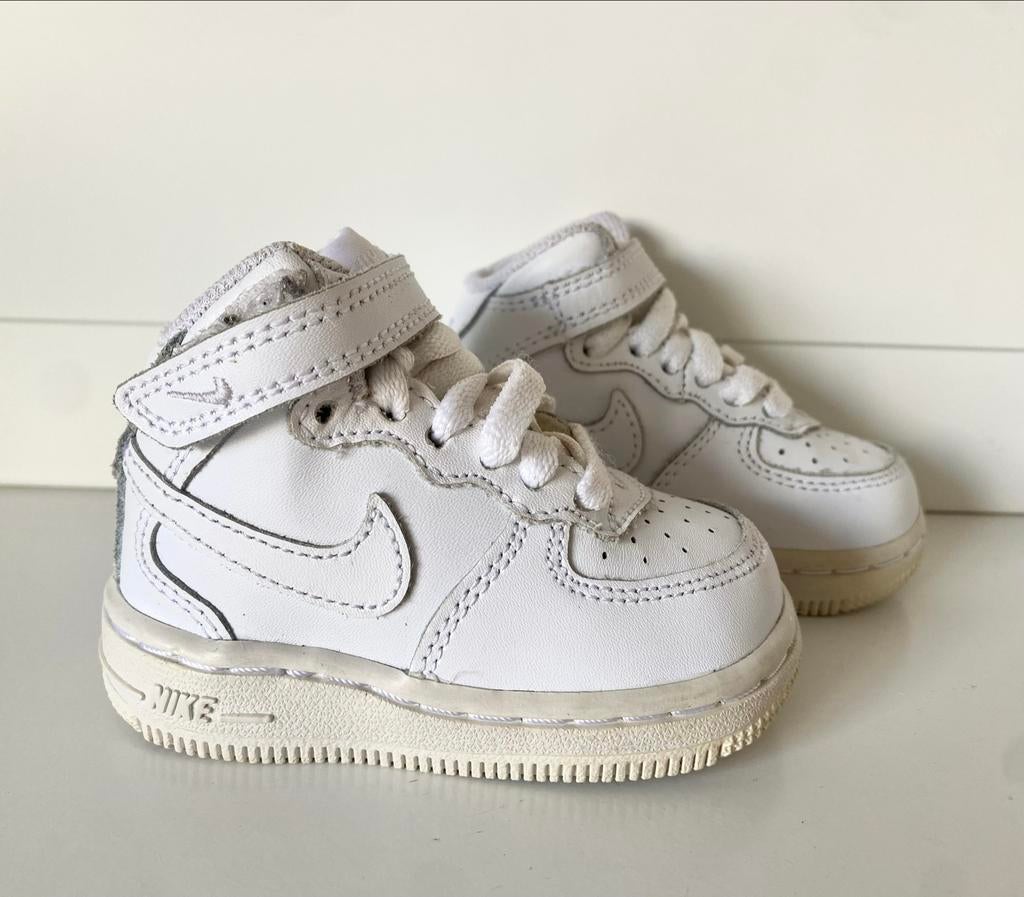 Nike Air Force 1 baby schoentjes - Wit maat 18,5, Ophalen of Verzenden, Gebruikt, Jongetje of Meisje, Schoentjes
