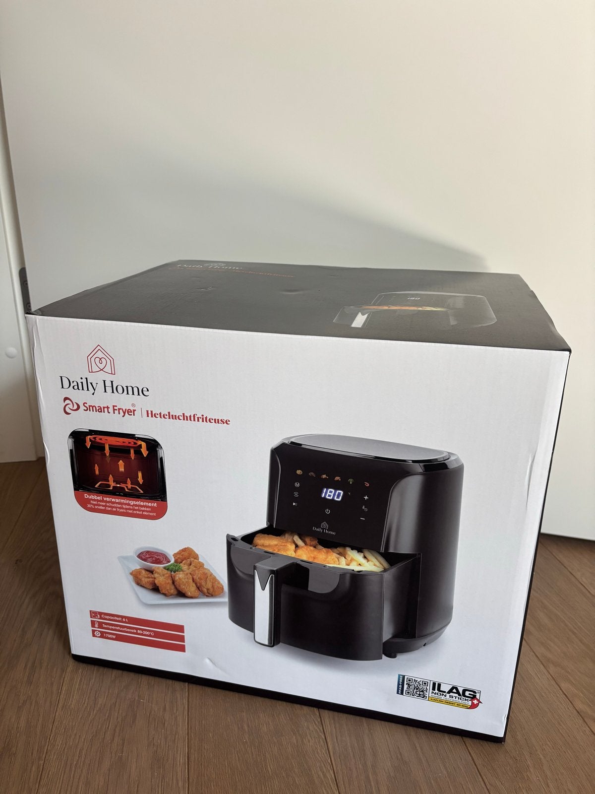 Daily Home Smart Fryer Heteluchtfriteuse - Nieuw in doos, Ophalen, Nieuw, Airfryer