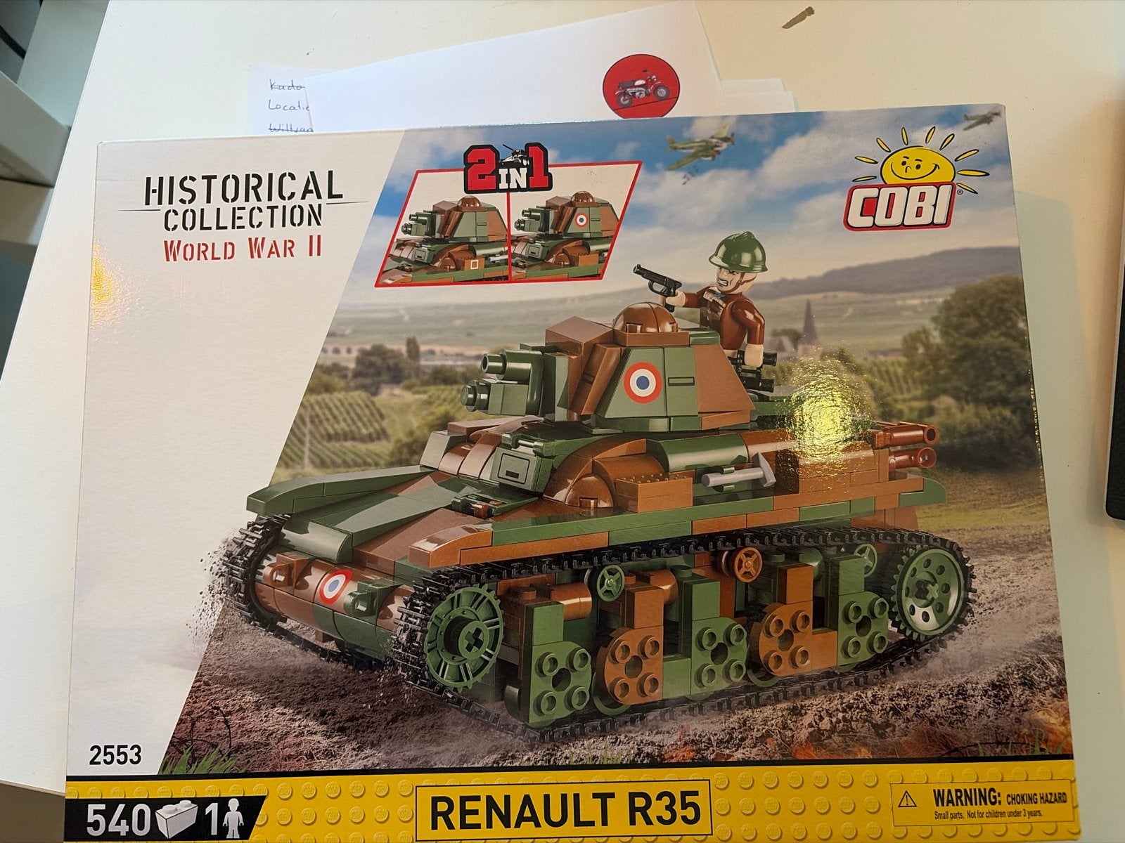 COBI Historical Collection World War II Renault R35 Tank, Ophalen of Verzenden, Nieuw, Overige merken