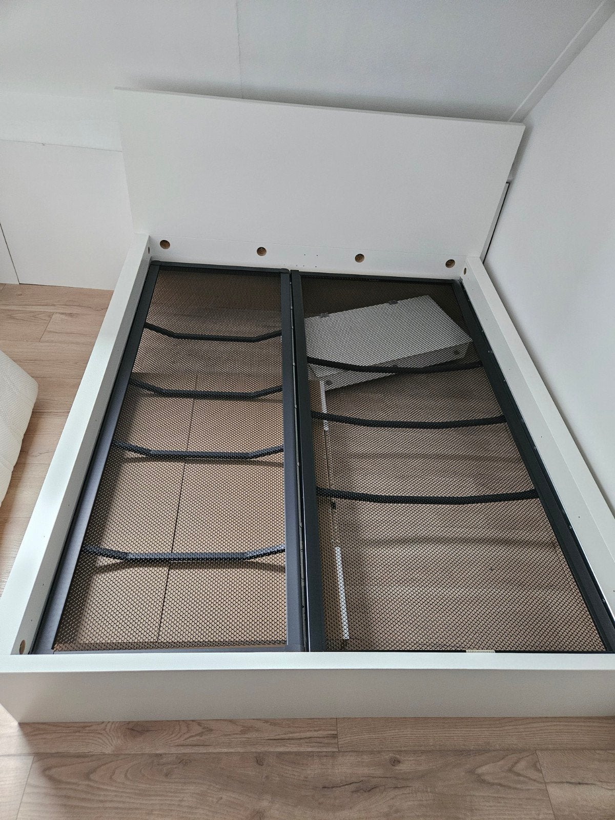Ikea Malm 160x200 wit, Ophalen, Gebruikt, Wit, Tweepersoons