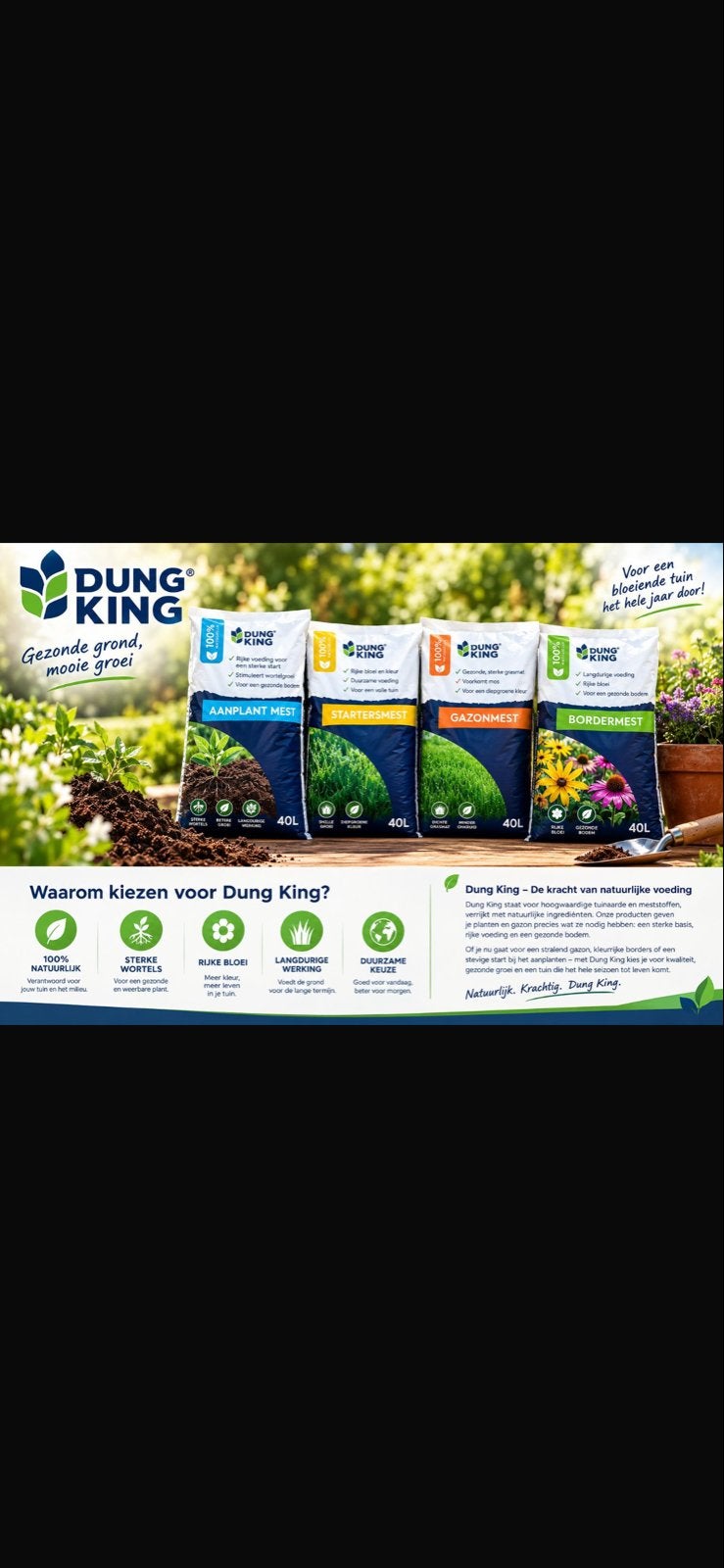 DungKing Hollandse Flower Power - Insectenmeststoffen, Tuin en Terras, Ophalen, Mest
