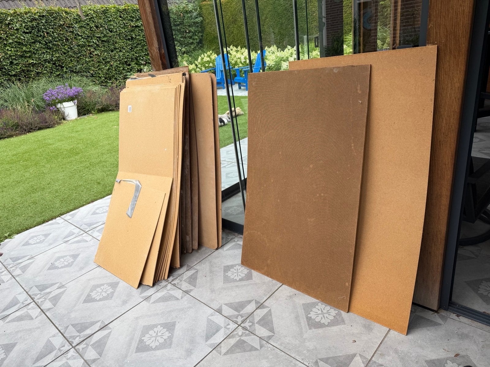 35 hardboard platen, Ophalen, Gebruikt, Minder dan 25 mm, Overige typen