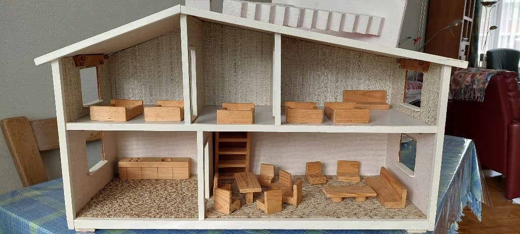 Houten poppenhuis, Ophalen, Gebruikt, Poppenhuis