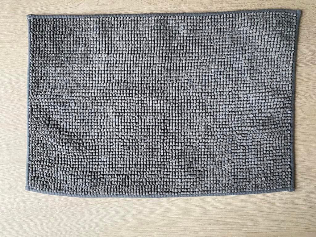 Badmat antislip maat 60x40 cm antraciet grijs, Ophalen of Verzenden, Zo goed als nieuw, Grijs