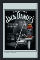 Jack Daniels Pool Hall reclame spiegel wanddeco decoratie