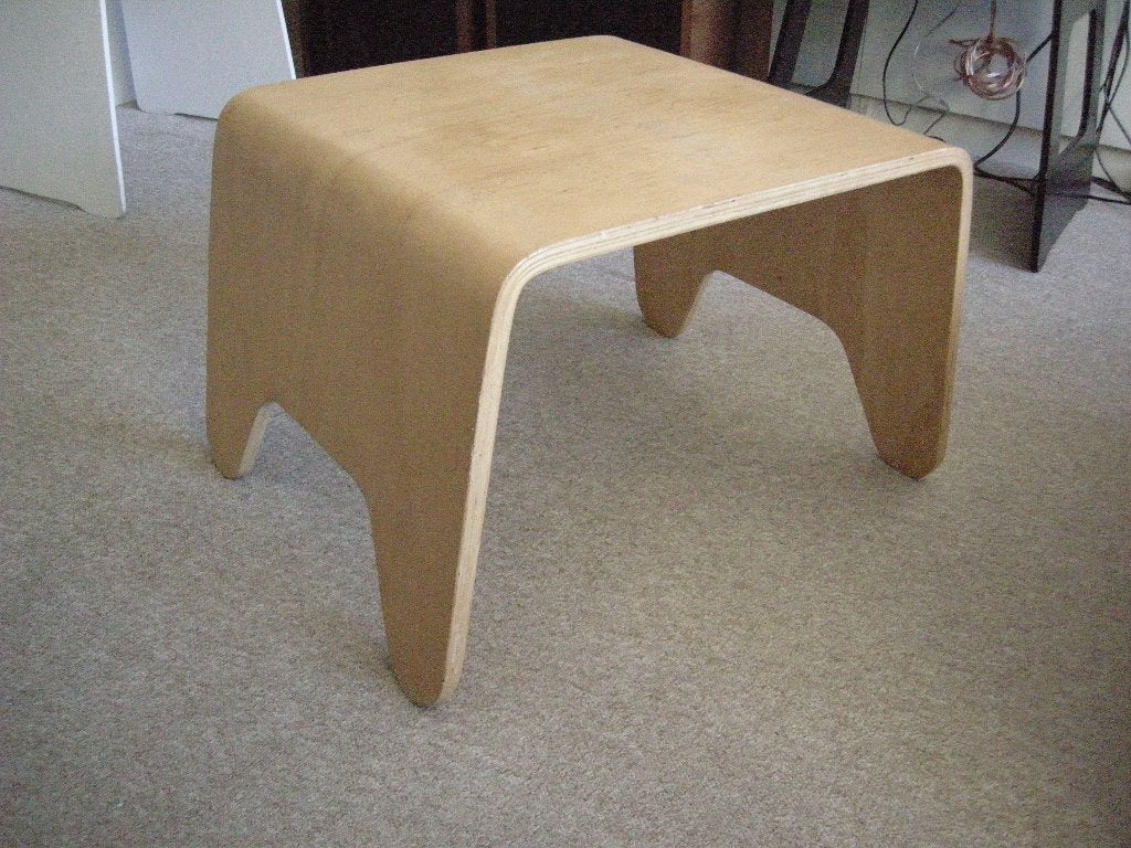 Tafeltje plywood Folkerstrop Ikea vintage - zeer nette staat, Ophalen, Minder dan 45 cm, Minder dan 55 cm, Zo goed als nieuw