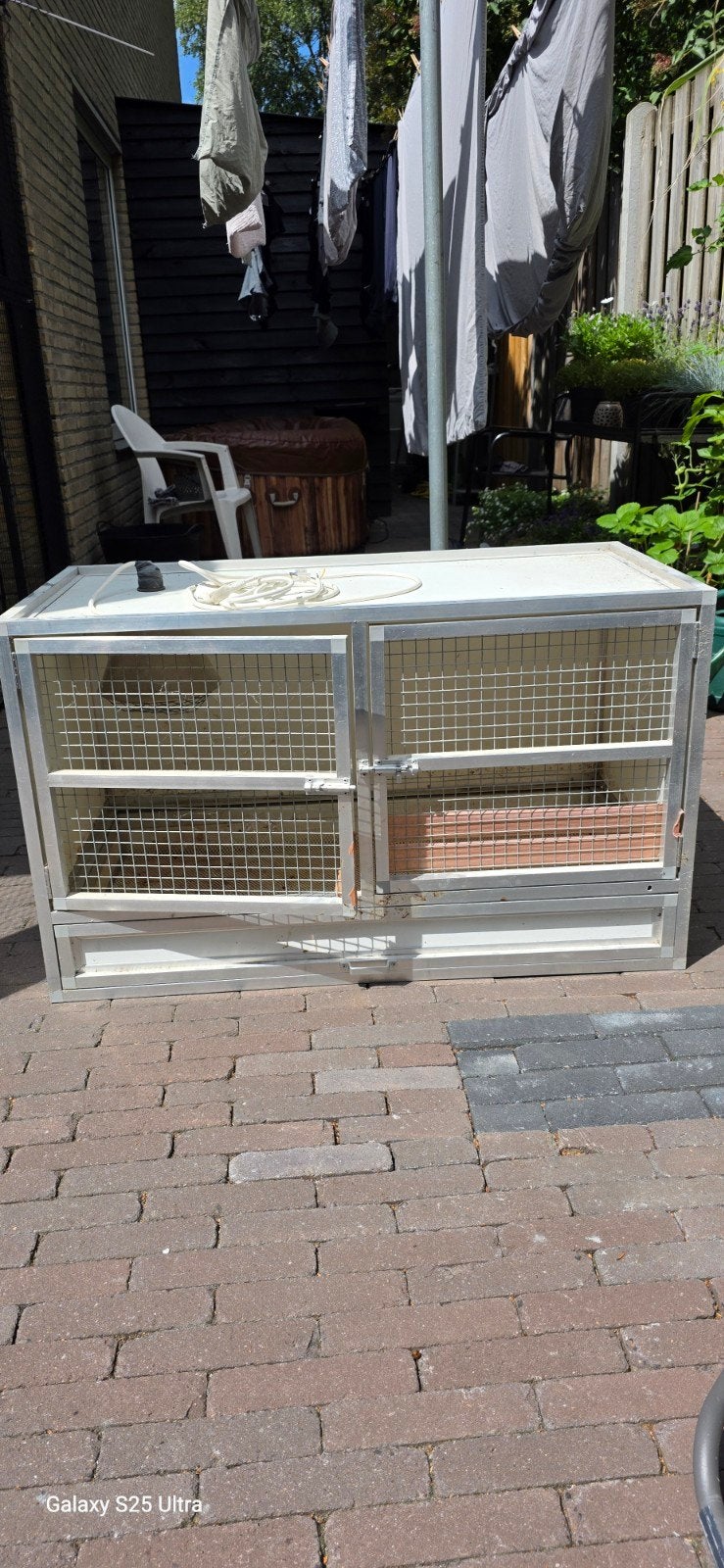 Konijnenhok , kuiken opfok. Met verwarmingslamp, Dieren en Toebehoren, Knaagdieren en Konijnen | Hokken en Kooien, Ophalen, 110 cm of meer