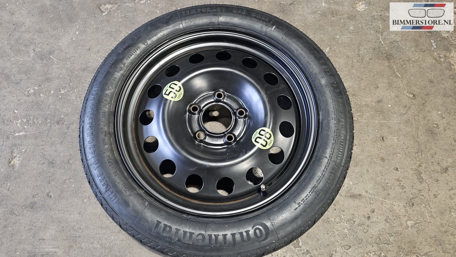Reservewiel thuiskomer 17 inch BMW 5 / X3 serie E60 E61 E83, Ophalen, Gebruikt, -, -