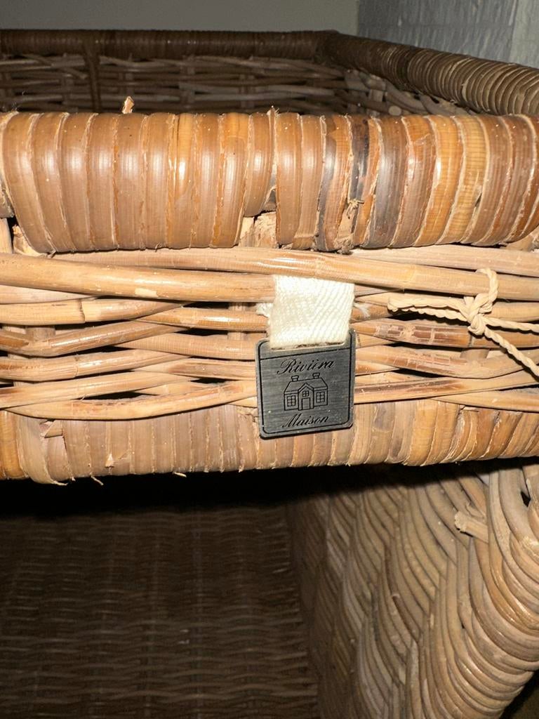 Riviera Maison Haardhout Mand - Hoogwaardige Opslag, Overige materialen, Gebruikt, 50 tot 100 cm, Ophalen of Verzenden