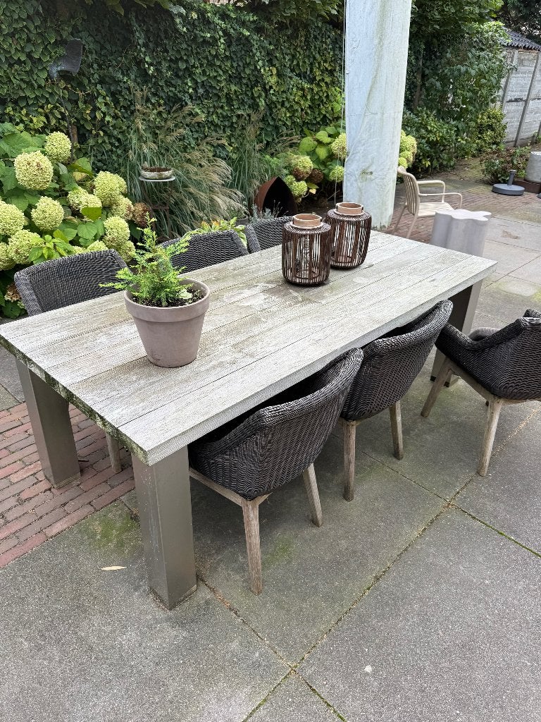 Tuintafel, Ophalen, Gebruikt, Hout