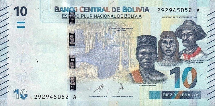 Bolivia bankbiljet 100 Bolivianos Umajalante-grot 2024 UNC, Postzegels en Munten, Bankbiljetten | Amerika, Verzenden, Zuid-Amerika