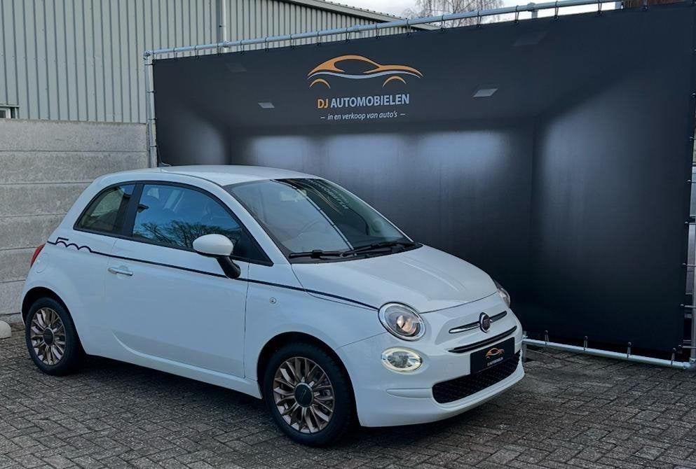 Fiat 500 2016 automaat nieuwe apk, Auto's, Stof, Start-stop-systeem, Wit, Origineel Nederlands