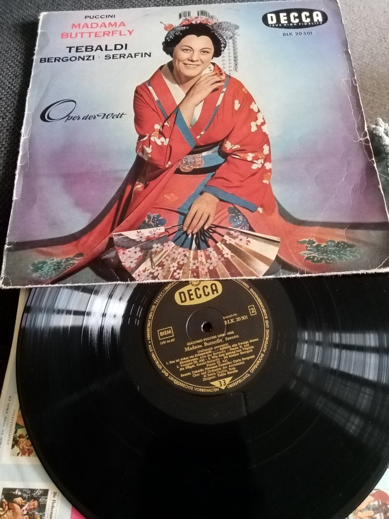 Puccini Madama Butterfly Tebaldi Bergonzi Serafin, Cd's en Dvd's, Vinyl | Klassiek, Kamermuziek, Ophalen of Verzenden, Zo goed als nieuw