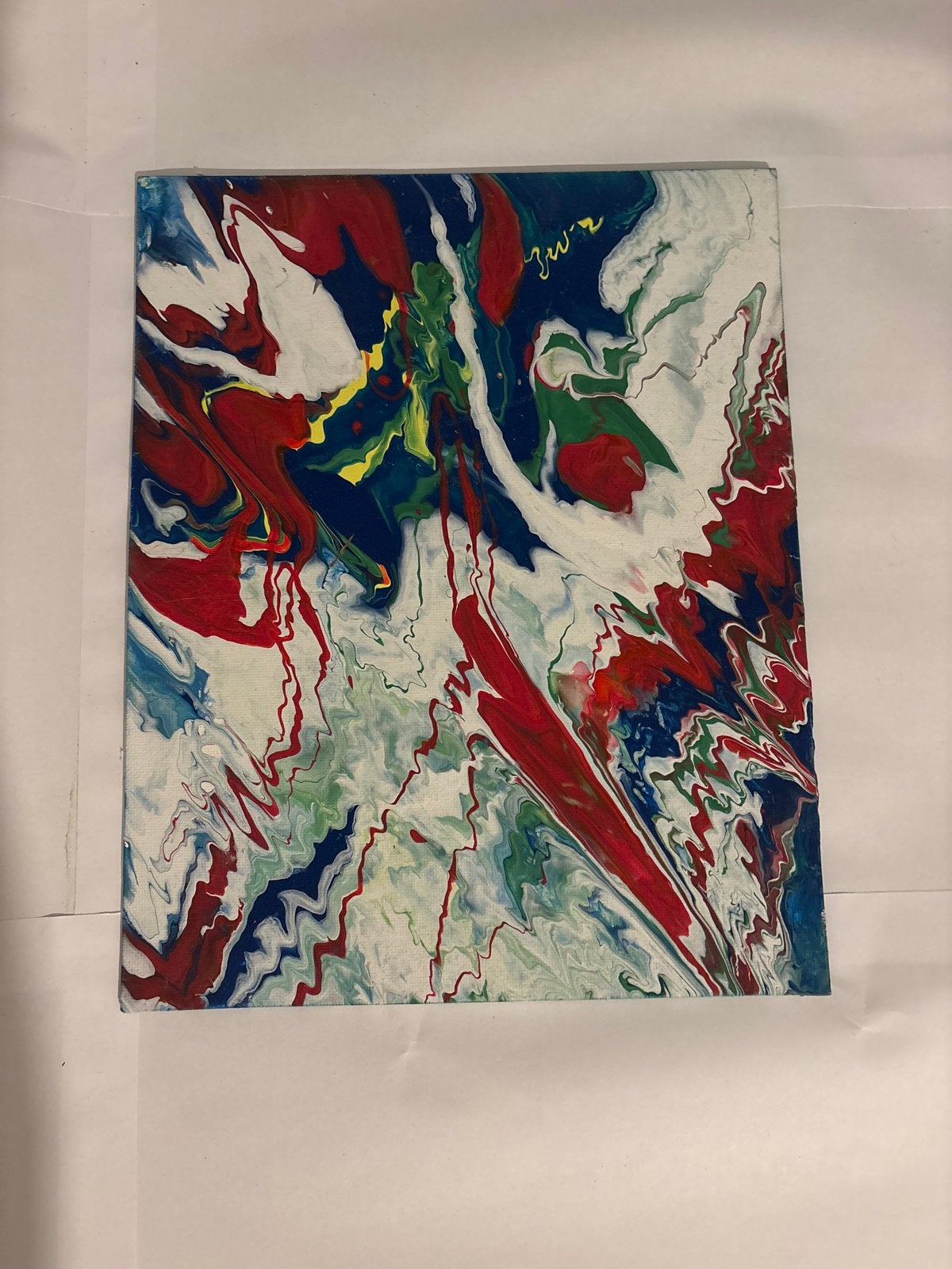 Abstract Schilderij - Levendige Kleuren, Ophalen of Verzenden