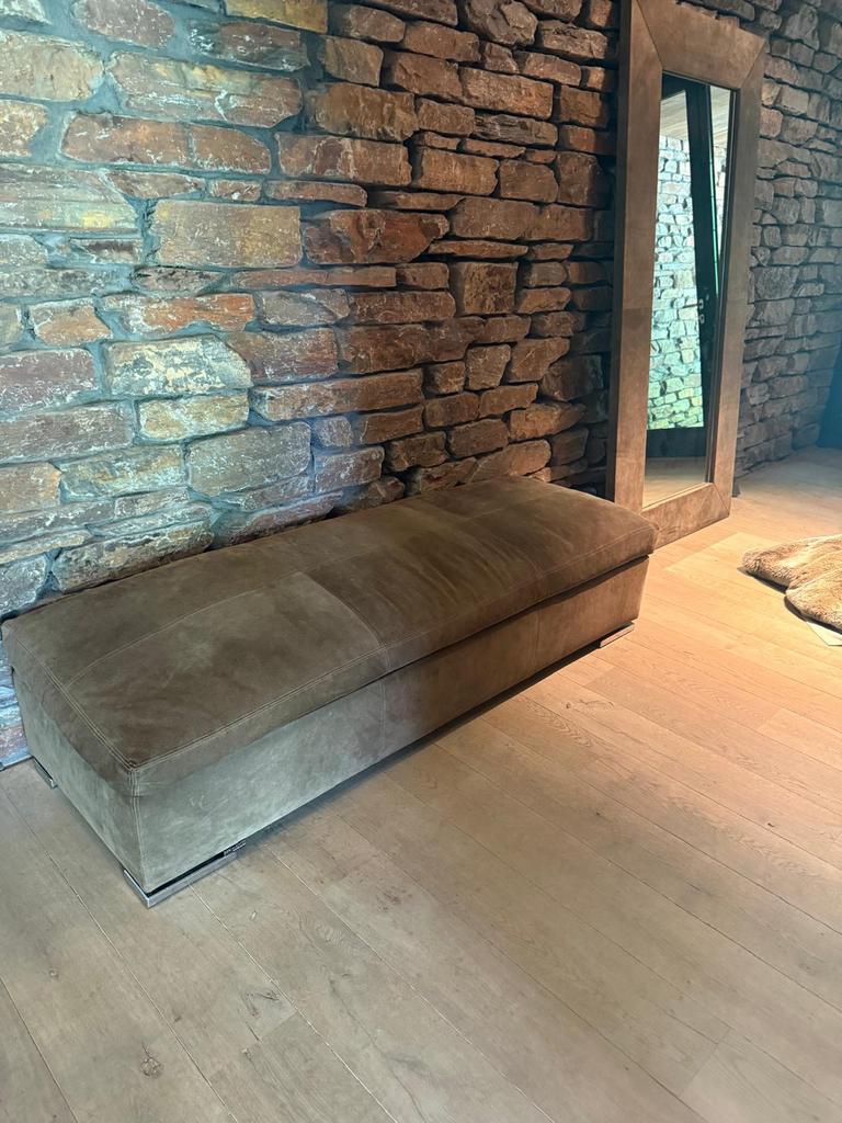 Poef en spiegel eric kuster, Huis en Inrichting, Ophalen, Minder dan 50 cm, Zo goed als nieuw, Minder dan 100 cm