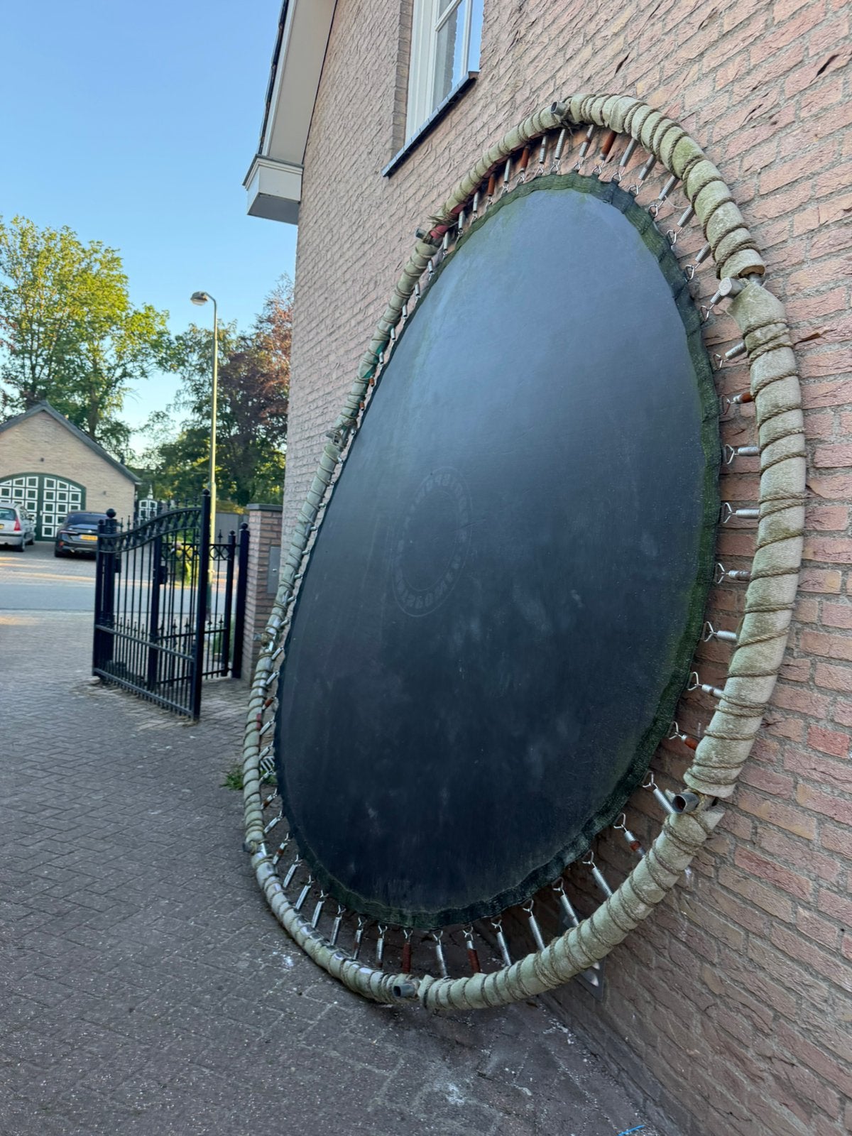 Trampoline ring met zeil, Ophalen, Zo goed als nieuw