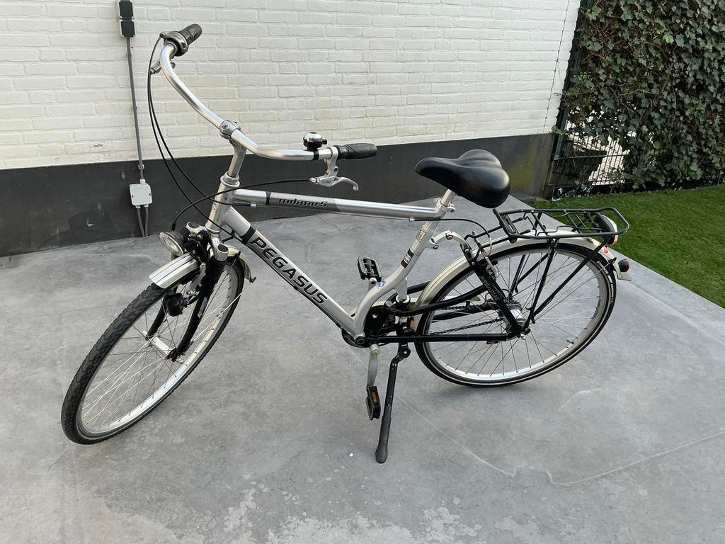 Herenfiets Pegasus met verend frame, Fietsen en Brommers, Fietsen | Heren | Herenfietsen, Gebruikt, Velgrem, Versnellingen, 53 tot 57 cm