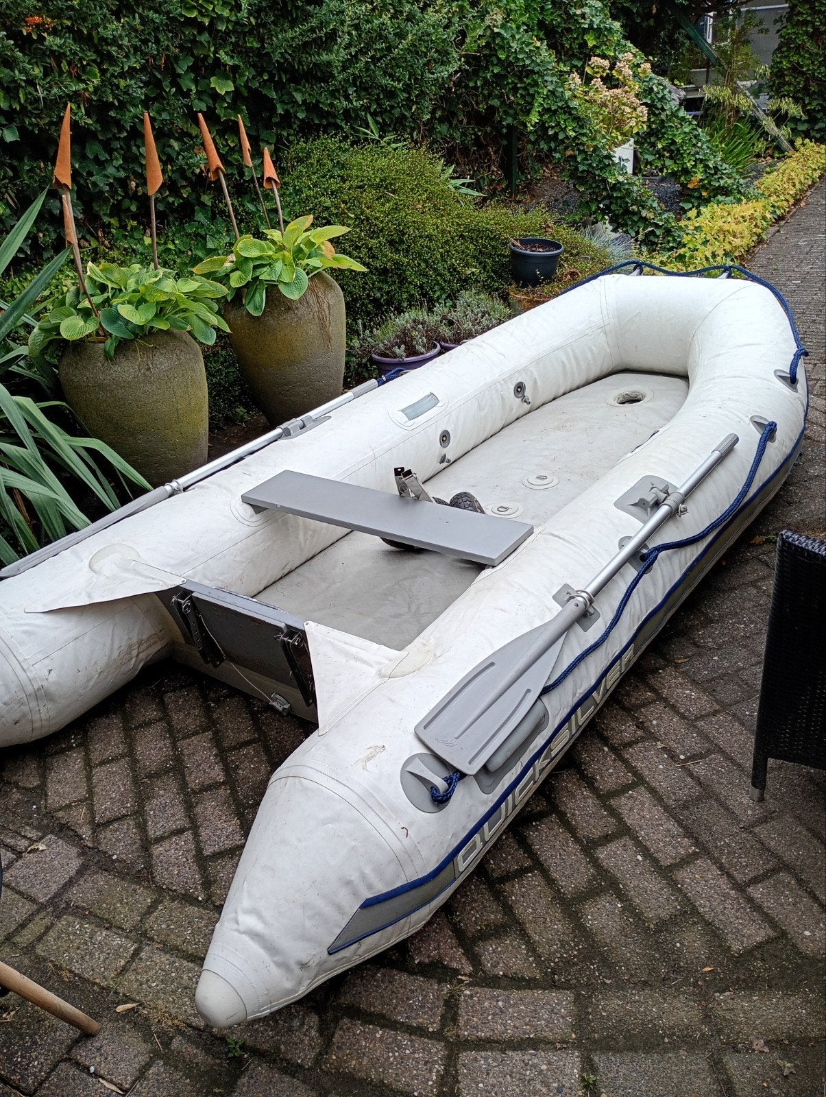 rubberboot quicksilver met electro motor, Ophalen, Elektrisch, Buitenboordmotor, 3 m