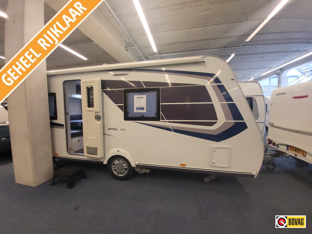 Caravelair Artica 465; mover, voortent, luifel, Schokbreker, Bedrijf, Overige typen, Caravelair