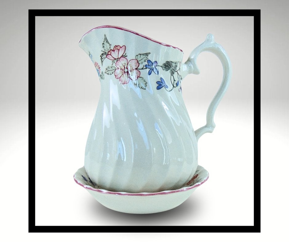 Prachtige vintage MYOTT MEAKIN mini-lampetkan set!, Verzenden, Overige typen, Zo goed als nieuw, X