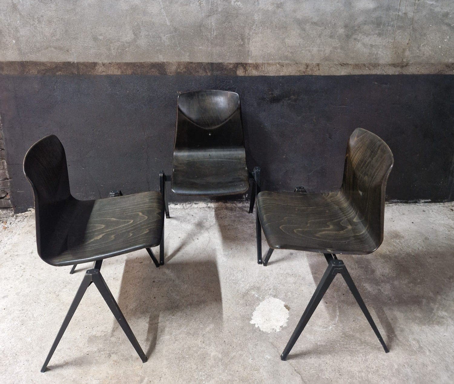 12 x Vintage Galvanitas schoolstoelen Pagholz stoelen retro, Ophalen of Verzenden