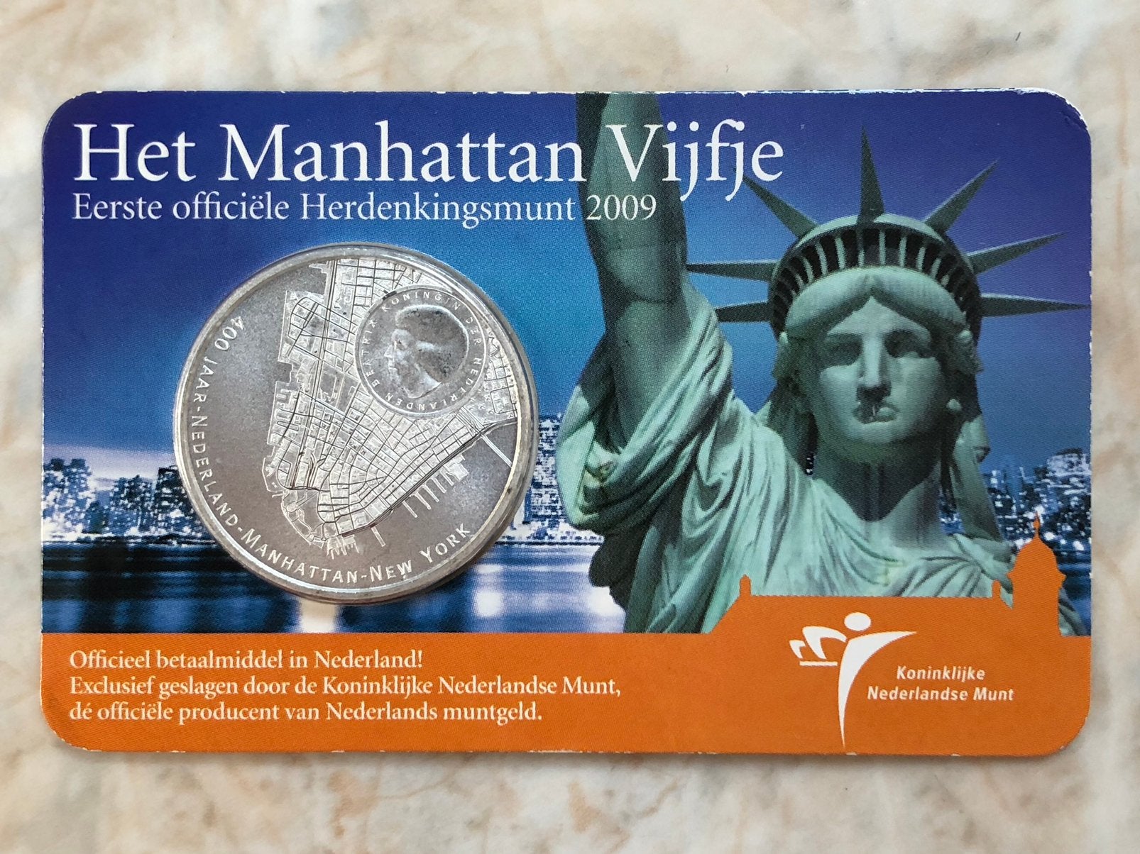 Manhatten Vijfje, Verzenden, Koningin Beatrix, Euro's, Losse munt