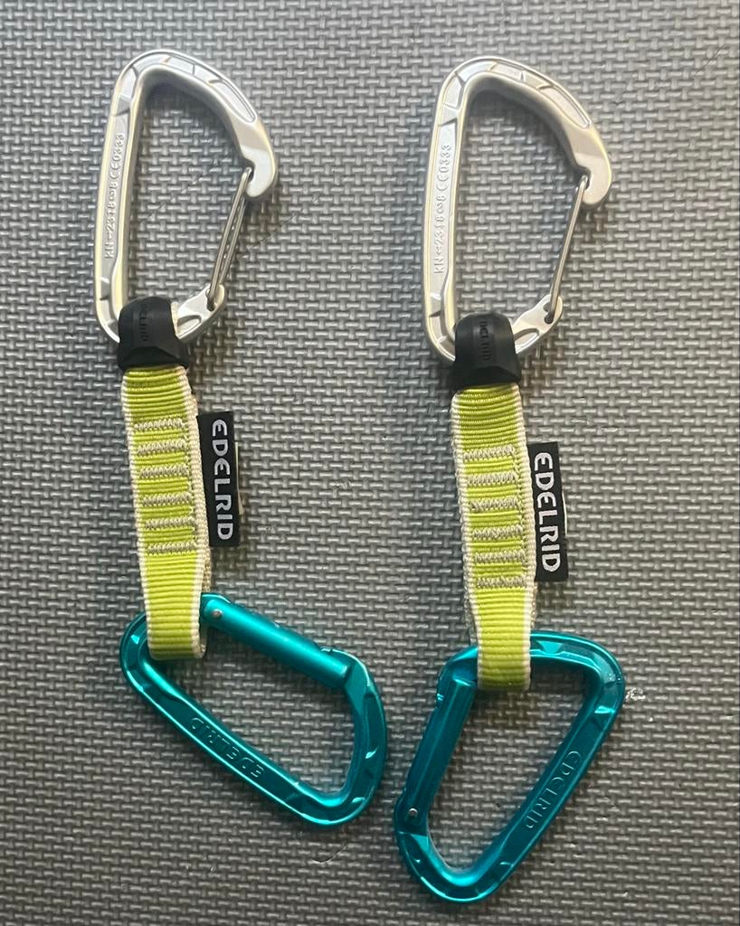 Twee Edelrid klimsetjes, Sport en Fitness, Klimsport, Ophalen, Gebruikt, Klimsport-accessoire
