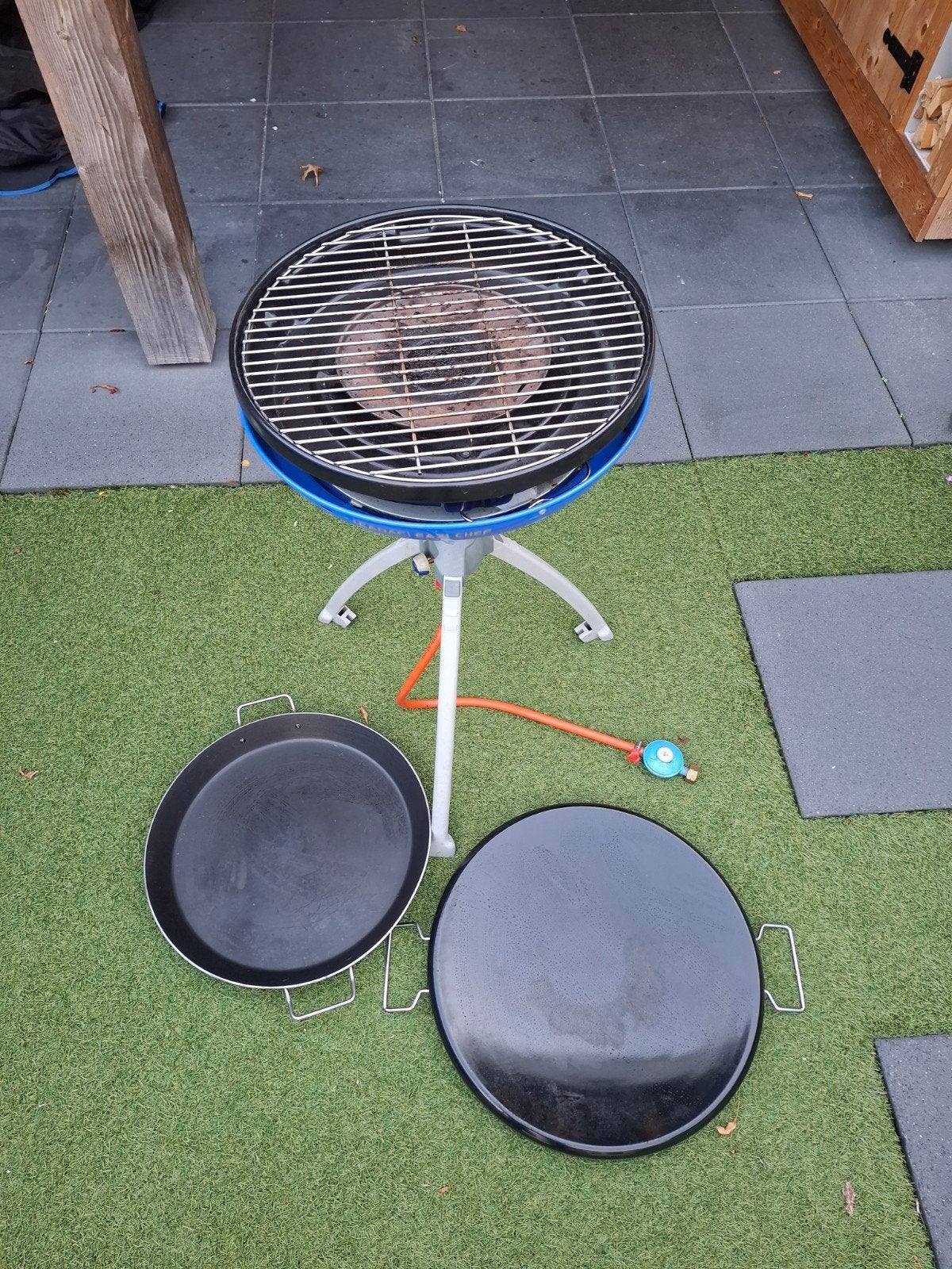 Cadac Eazi Chef gasbarbecue met paella pan geen deksel l, Tuin en Terras, Ophalen of Verzenden, Gebruikt, Cadac